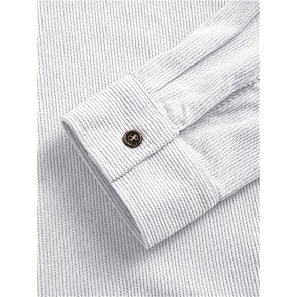 NWT Multiple Sizes Men's Corduroy Button-Up Shirt Jacket Unique Chest Pocket - Picture 3 of 5